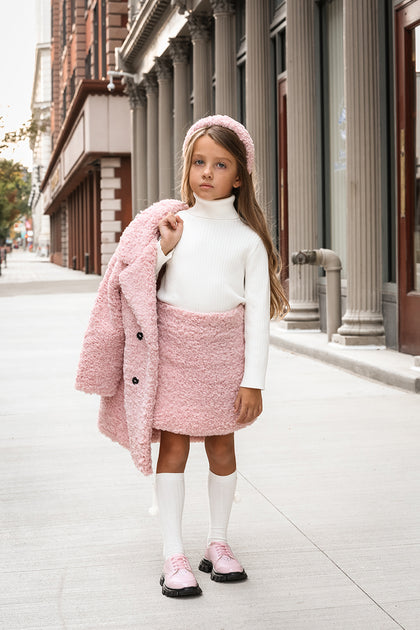 Teddy bear 2024 coat pink